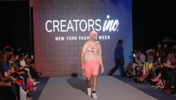 Picture A YouTuber Intruded and Walked at New York Fashion Week Wearing a Trash Bag Outfit!