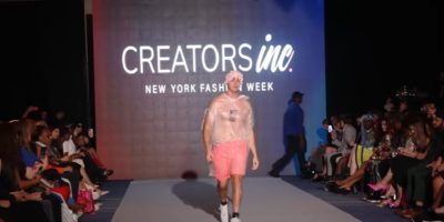 Picture A YouTuber Intruded and Walked at New York Fashion Week Wearing a Trash Bag Outfit!