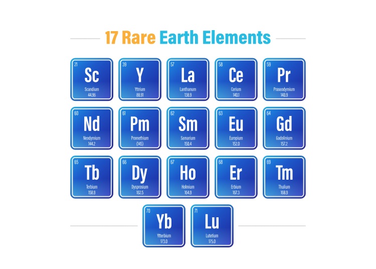 17 rare earth elements