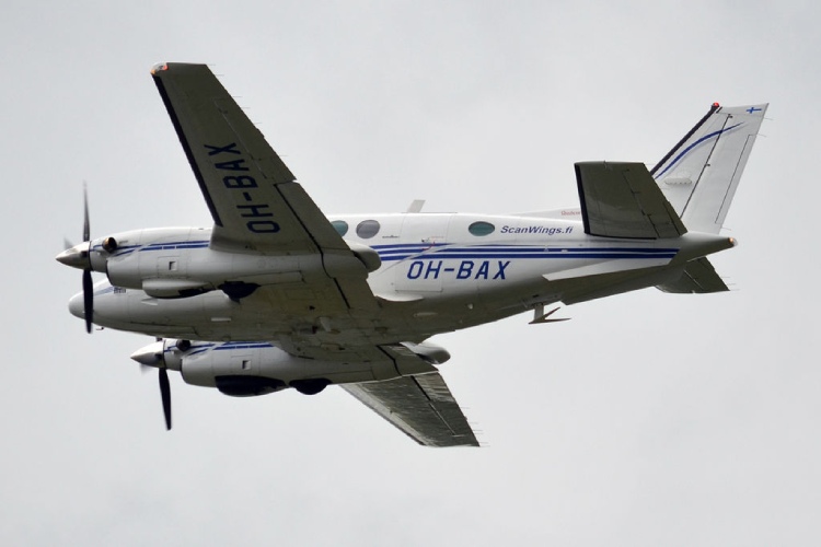 Beechcraft King Air C90 used for cloud seeding