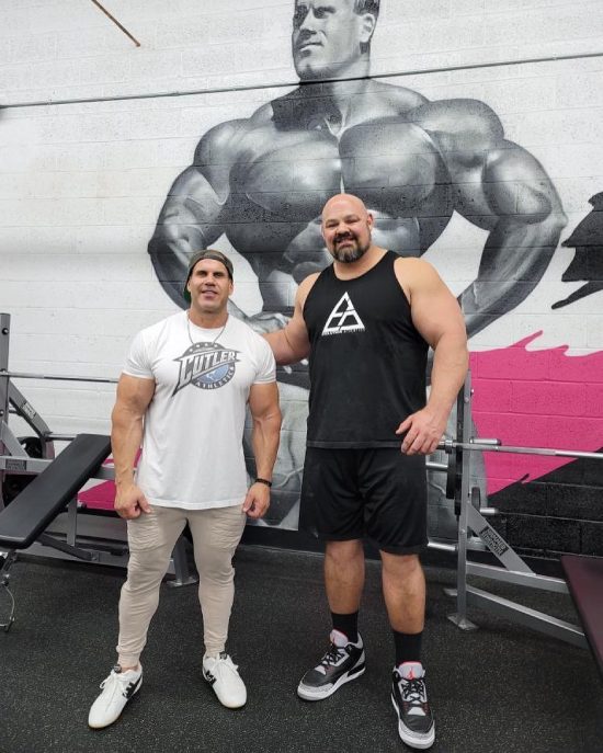 Brian with professional bodybuilder Jay Cutler