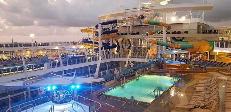 Inside view of Harmony of the Seas