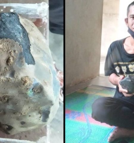 Picture Meteorite Crash Through Roof Makes Man an Overnight Millionaire