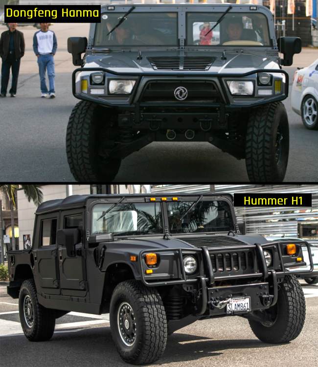 Dongfeng Hanma is a clone of Hummer H1.