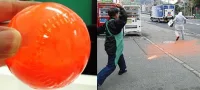 Picture Japan’s Police Track Runaway Criminals by Hurling Paint Balls at Them