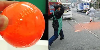 Picture Japan’s Police Track Runaway Criminals by Hurling Paint Balls at Them