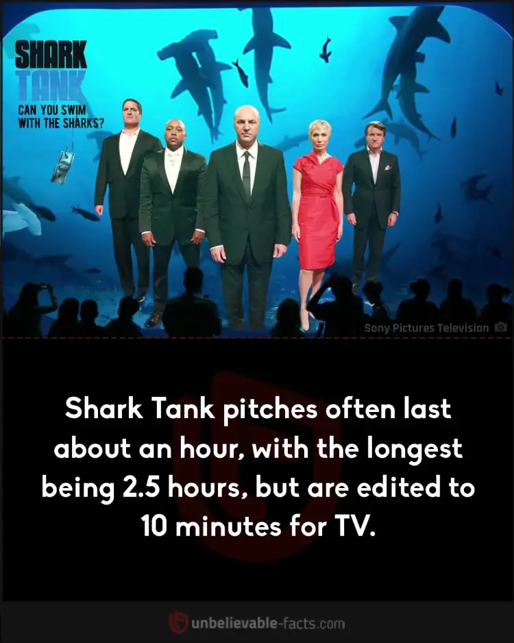 Shark Tank pitches last an hour