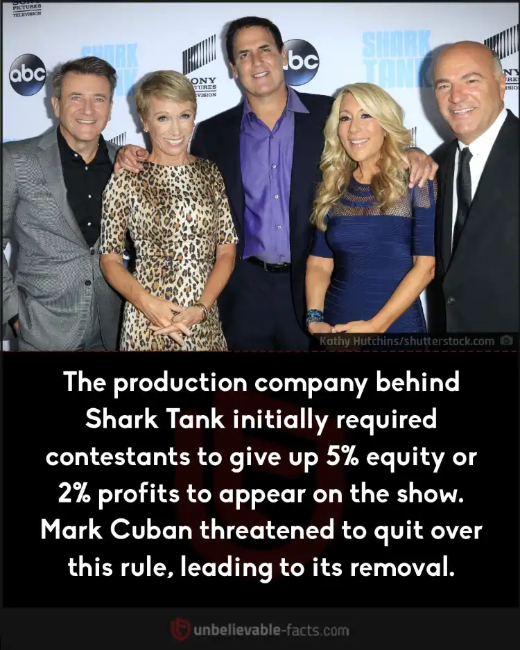 Shark Tank removed contestant equity rule after Mark Cuban's threat.