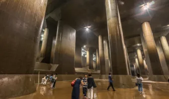Picture Five Massive Cylindrical Shafts in Tokyo Prevent Flood Damage by Containing Overflow Water