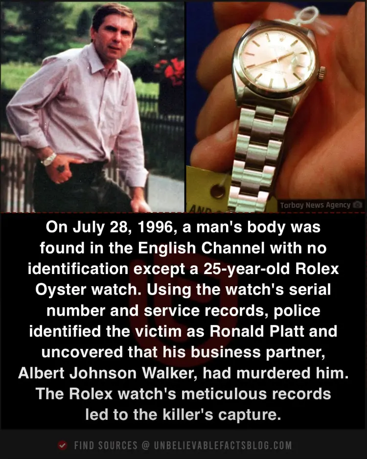 1996 murder solved using victim’s Rolex watch