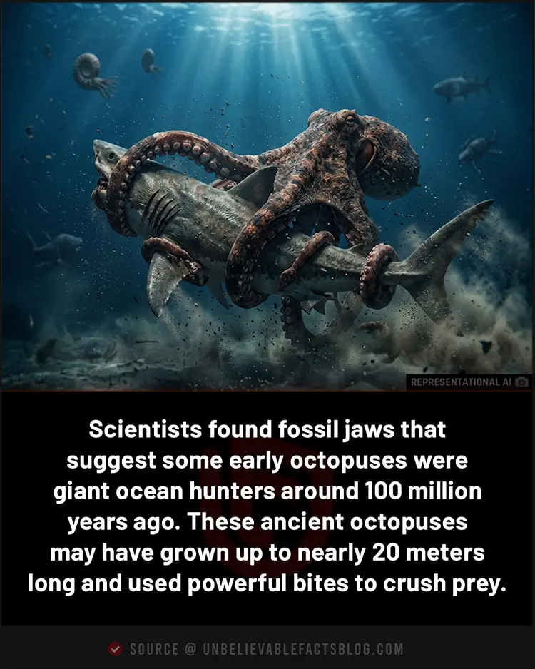 Ancient giant octopuses