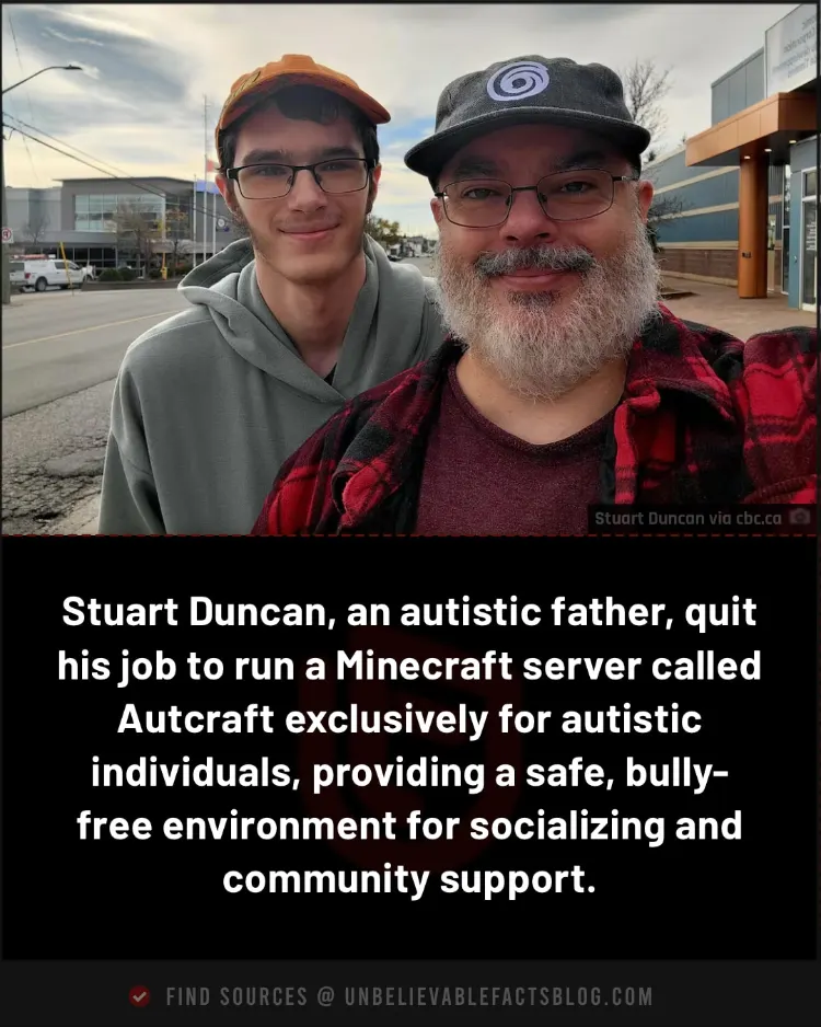 Autistic father launched Minecraft server