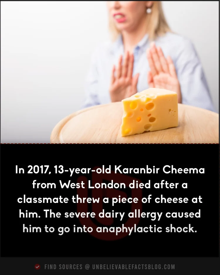 Boy died after classmate threw cheese