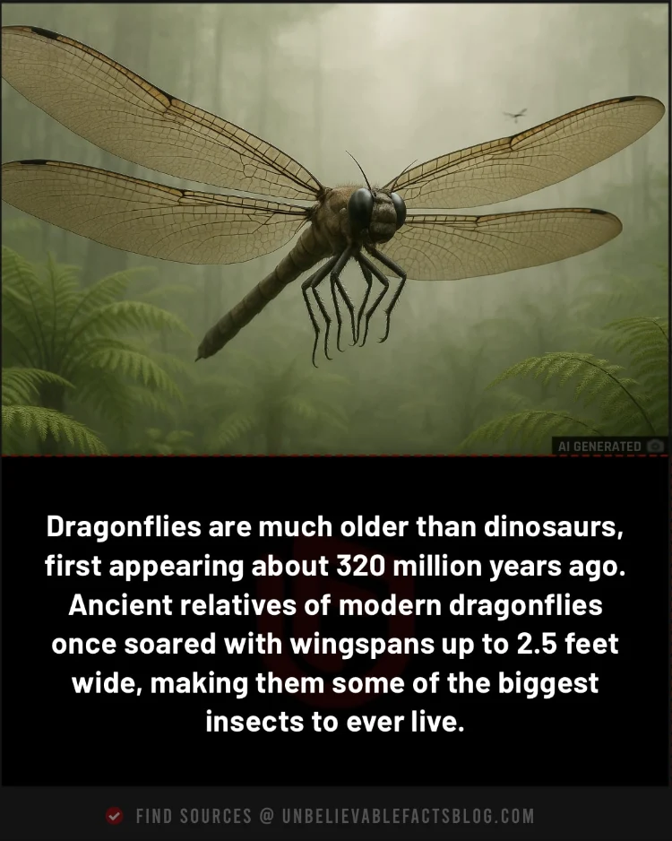 Dragonflies predate dinosaurs—ancient relatives had 2.5-foot wingspans. Dragonflies predate dinosaurs—ancient relatives had 2.5-foot wingspans.