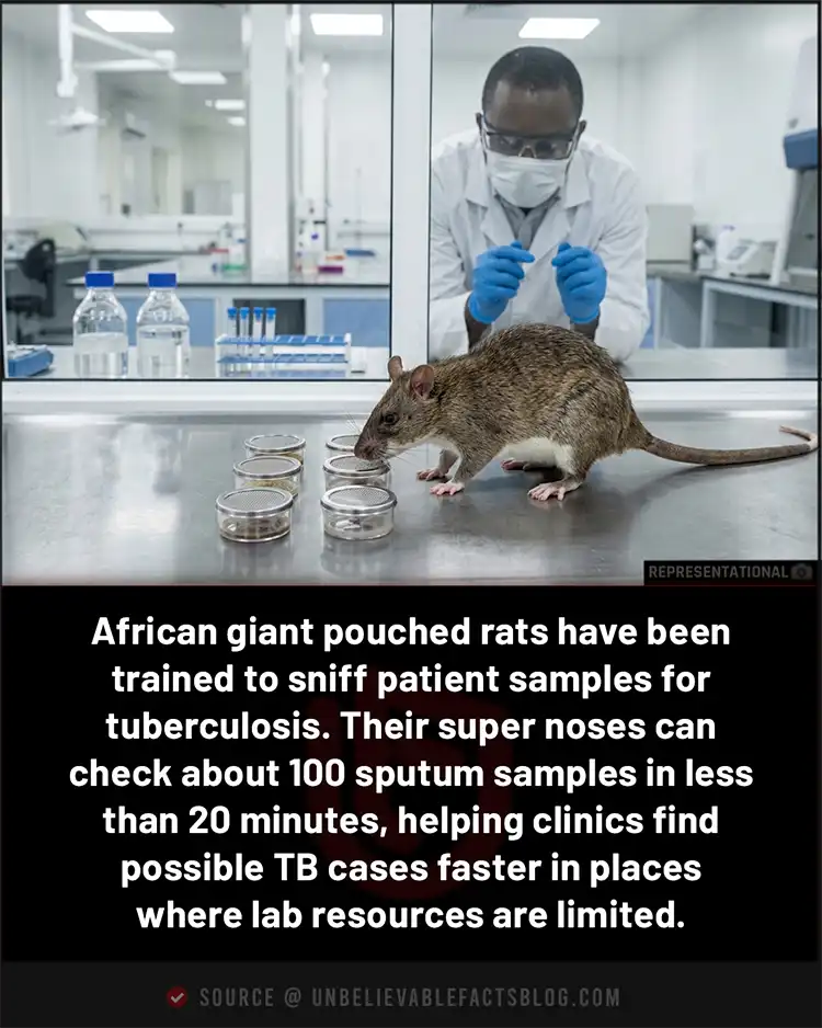 Giant rats can sniff patient samples to help detect tuberculosis