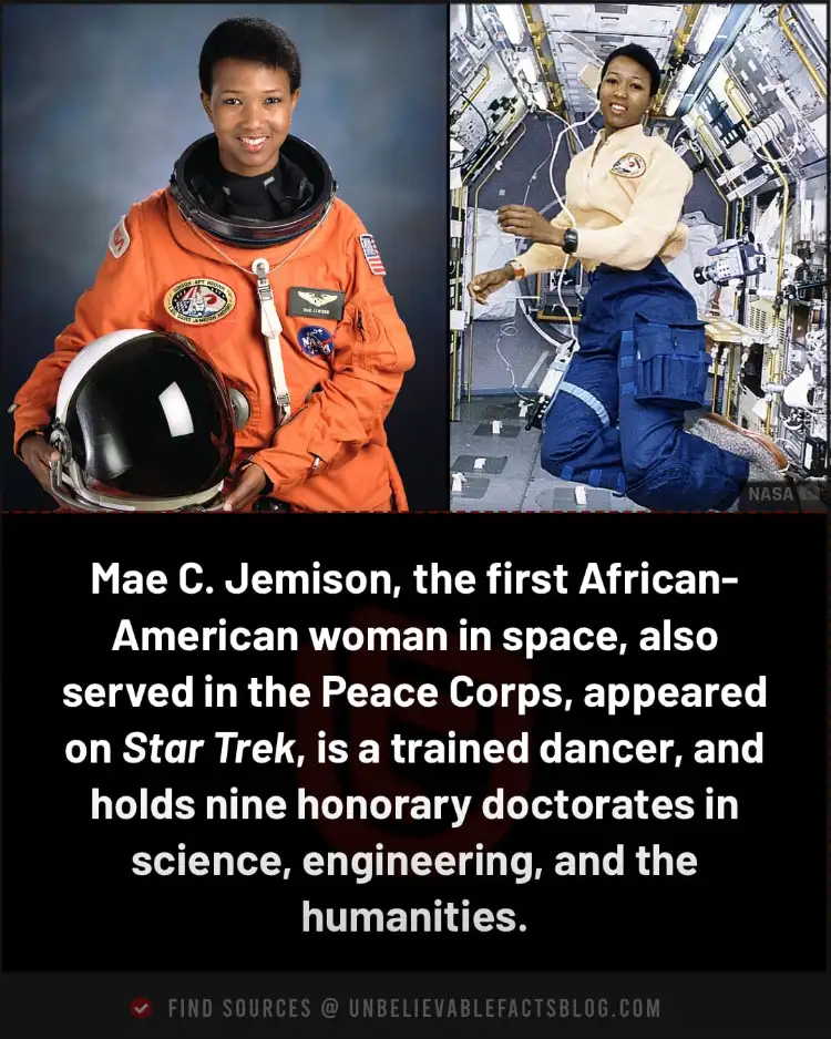 Mae Jemison made history as the first African-American woman to journey into space