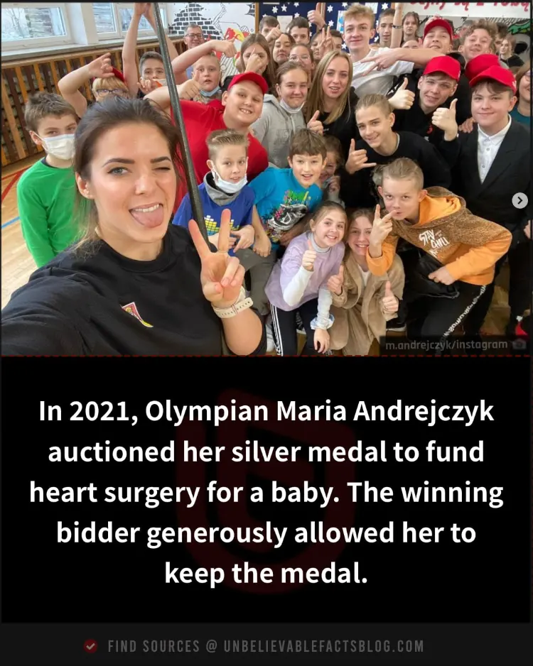 Olympian sold medal for baby’s surgery