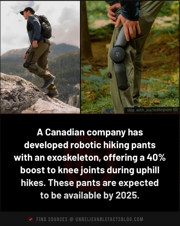 Robotic hiking pants