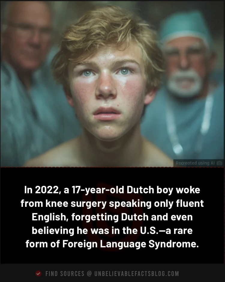 Teen wakes from surgery speaking English