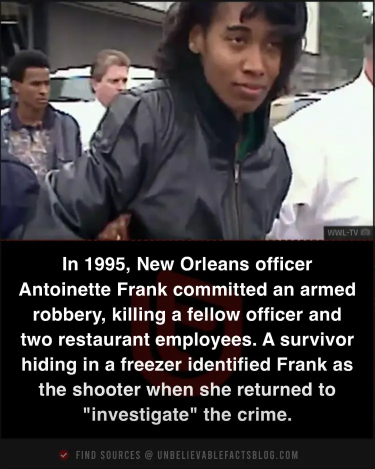 a New Orleans police officer committed an armed robbery