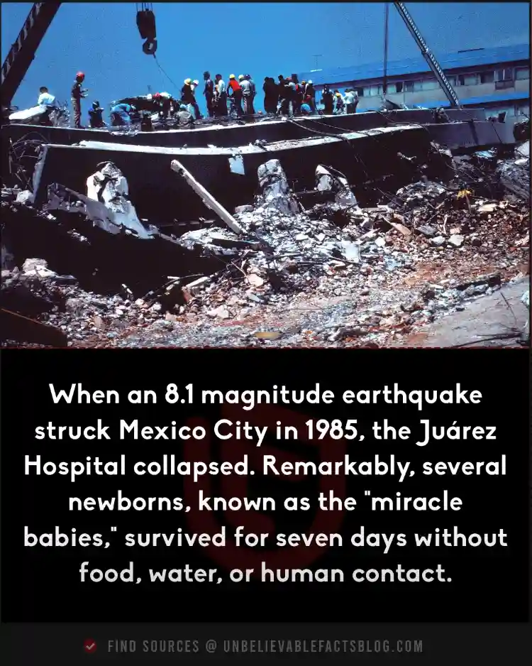 Miracle babies 1985 earthquake