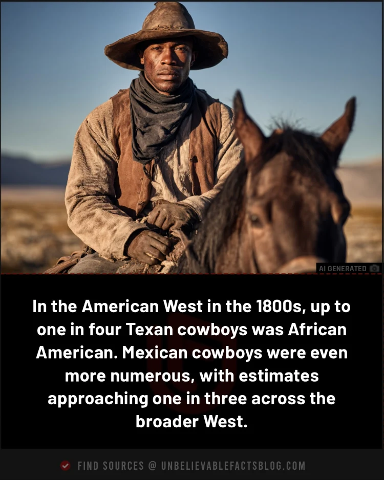 one in four Texas cowboys were Black