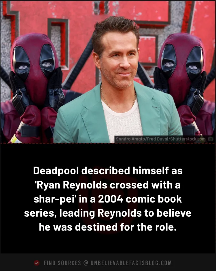 Deadpool's 2004 joke linked his look to Ryan Reynolds.