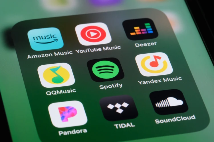 Online music streaming platforms.