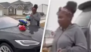 Picture Mom Surprises Ungrateful Daughter With Brand New Tesla