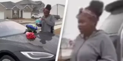 Picture Mom Surprises Ungrateful Daughter With Brand New Tesla