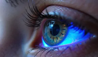 Picture Infrared Contact Lens Lets You See in the Dark Even with Eyes Closed