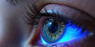 Picture Infrared Contact Lens Lets You See in the Dark Even with Eyes Closed