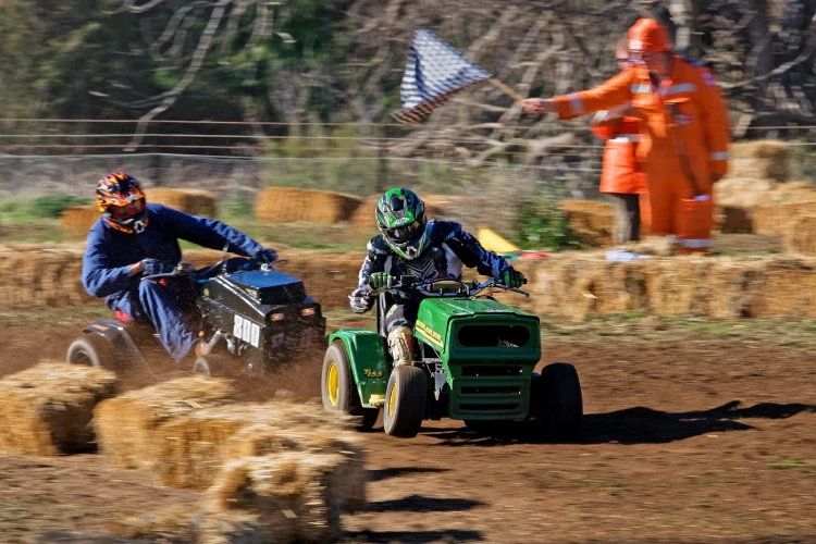 Representational Lawn Mower Racing