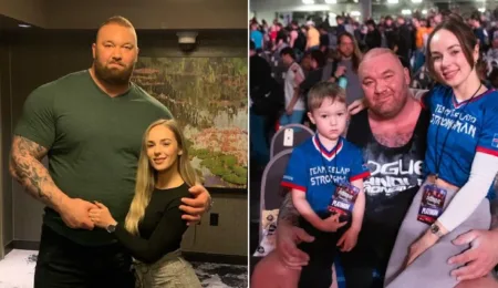 Picture “The Mountain” and Kelsey Henson Prove Their Nineteen Inch Height Difference is No Barrier to Love