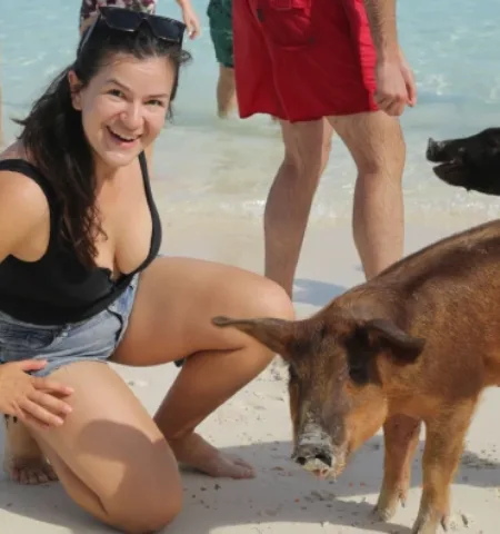 Picture An Uninhabited Island Run by Pigs — and they Love Tourists