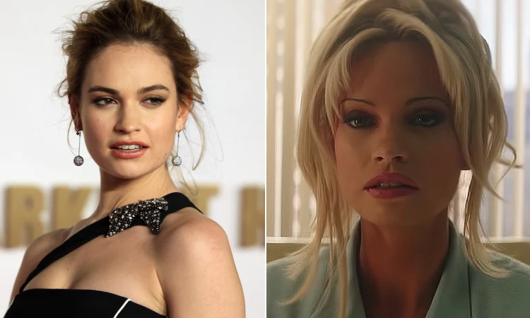 Lily James as Pamela Anderson