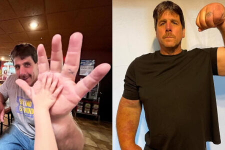 Picture The Incredible Strength of Arm Wrestler Jeff Dabe and His 20-Inch Forearms