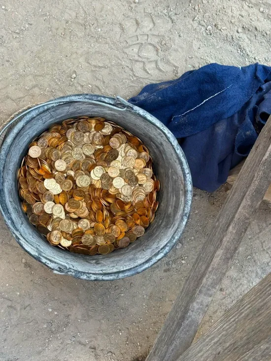 Gold coins in Belgium