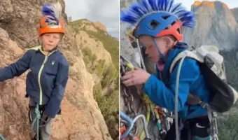 Picture Seven-Year-Old Becomes the Youngest Person to Reach the Top of El Capitan