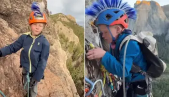 Picture Seven-Year-Old Becomes the Youngest Person to Reach the Top of El Capitan
