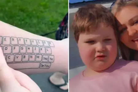 Picture Mom Turns Her Arm Into a Keyboard for Her Non-Speaking Son