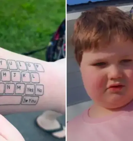Picture Mom Turns Her Arm Into a Keyboard for Her Non-Speaking Son