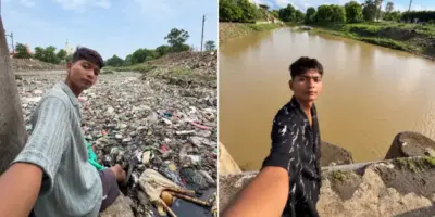 Picture Student Spents Eight Months Cleaning a River. Weeks Later, It Was Full of Trash Again.