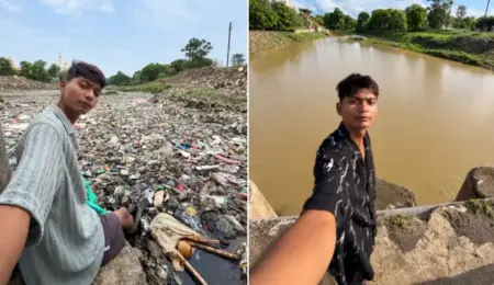 Picture Student Spents Eight Months Cleaning a River. Weeks Later, It Was Full of Trash Again.