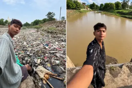 Picture Student Spents Eight Months Cleaning a River. Weeks Later, It Was Full of Trash Again.